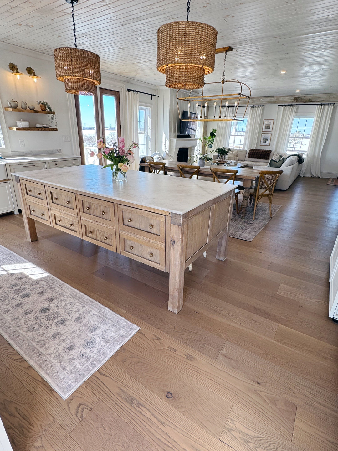 White Oak Kitchen Island