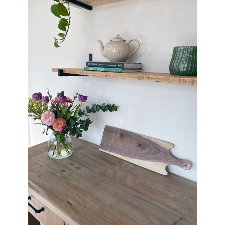 Walnut Pointed Edge Charcuterie Board