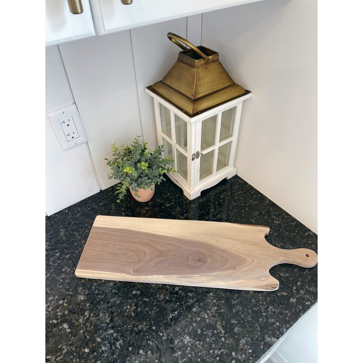 Walnut Pointed Edge Charcuterie Board