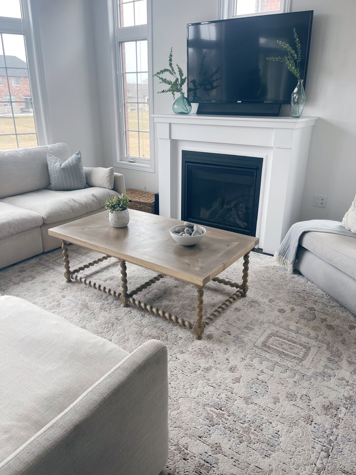 Ornate Solid Wood Coffee Table