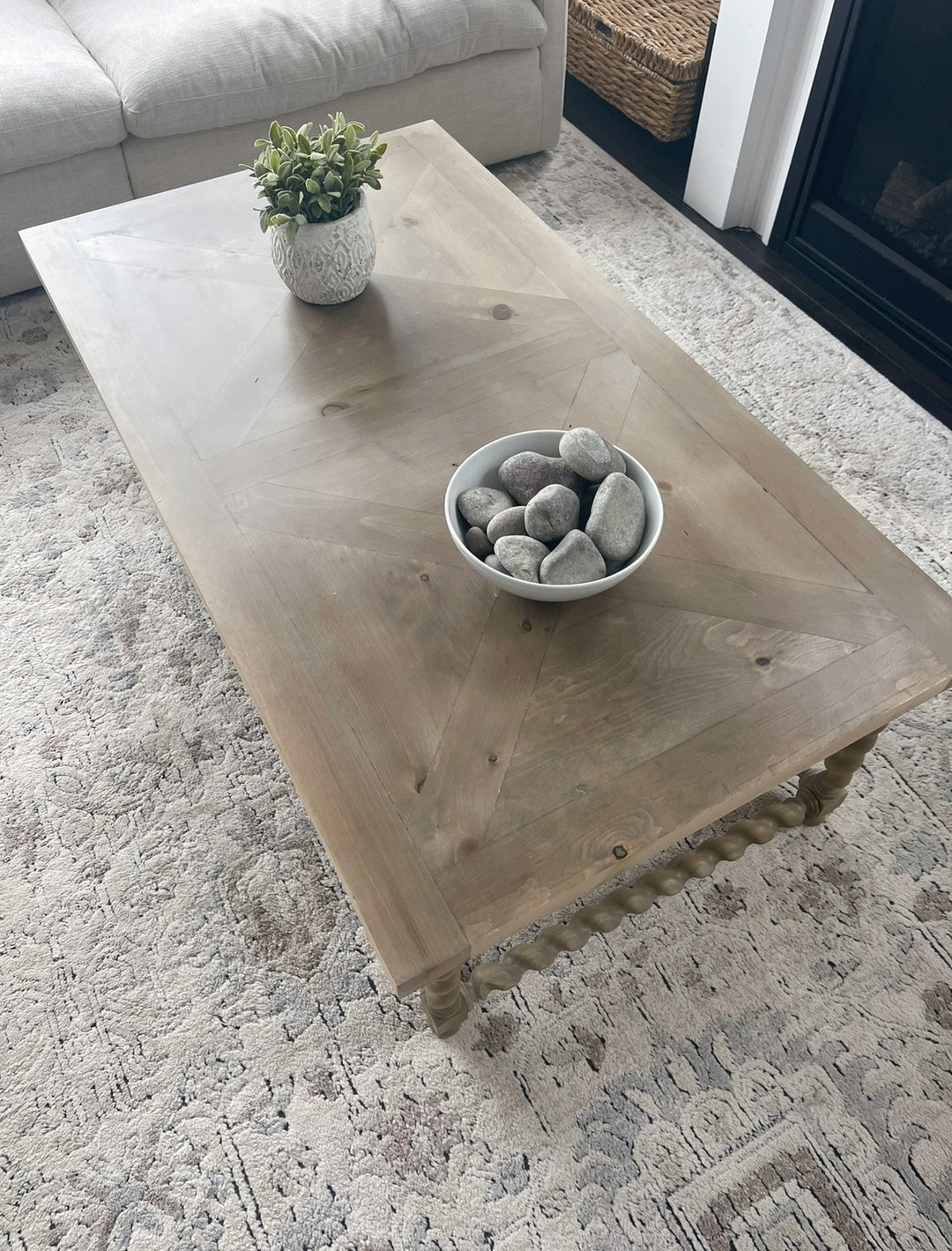 Ornate Solid Wood Coffee Table