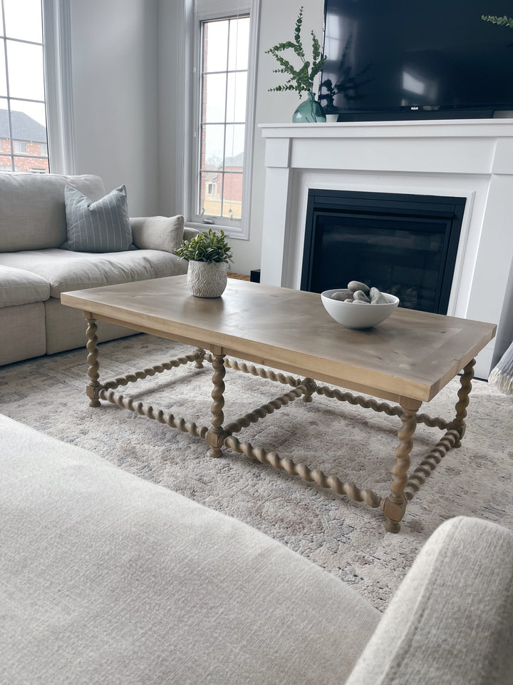 Ornate Solid Wood Coffee Table